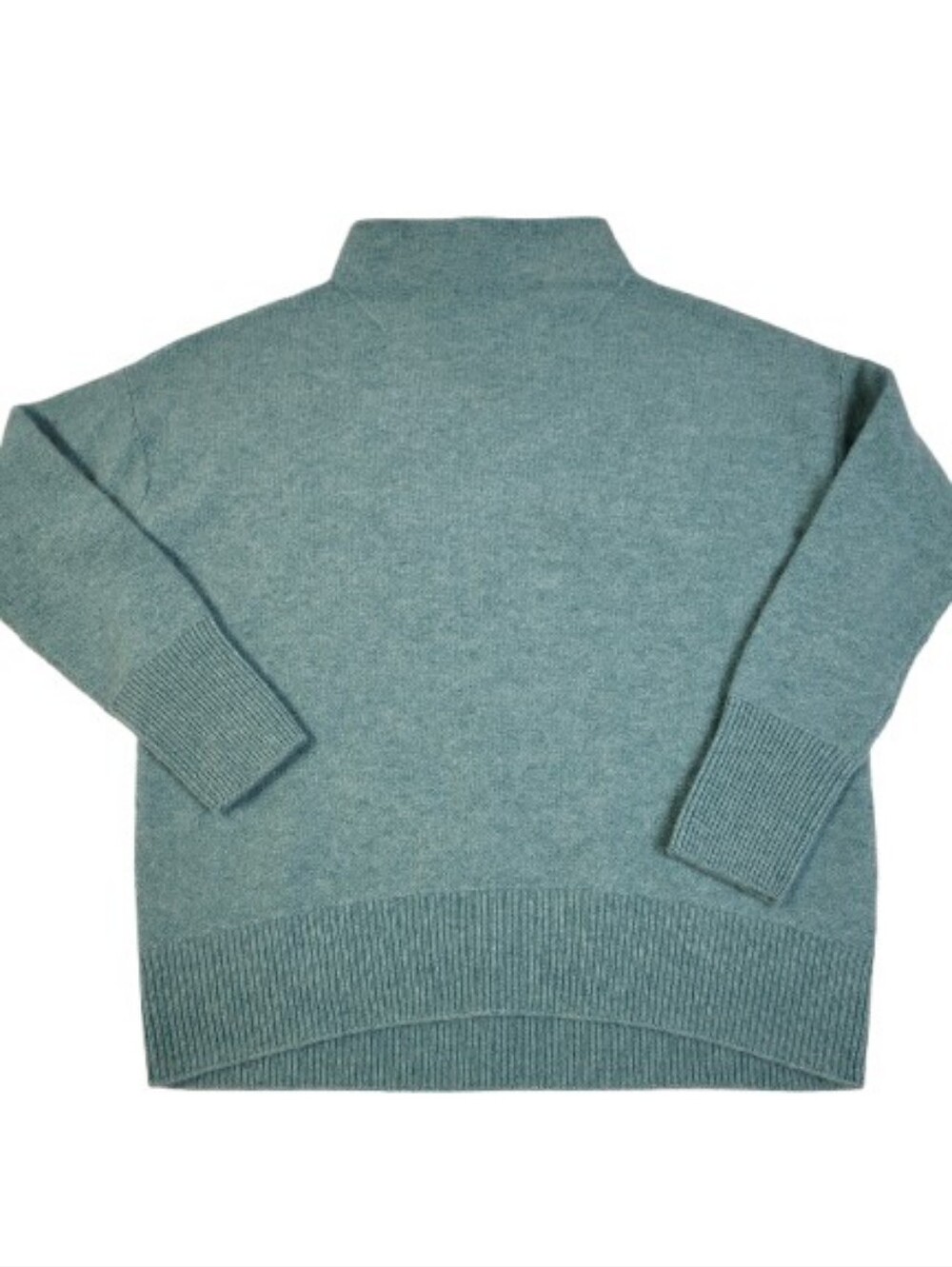 Vince 100% Cashmere Mock Neck Sweater Teal Soft Aqua Women's XXS